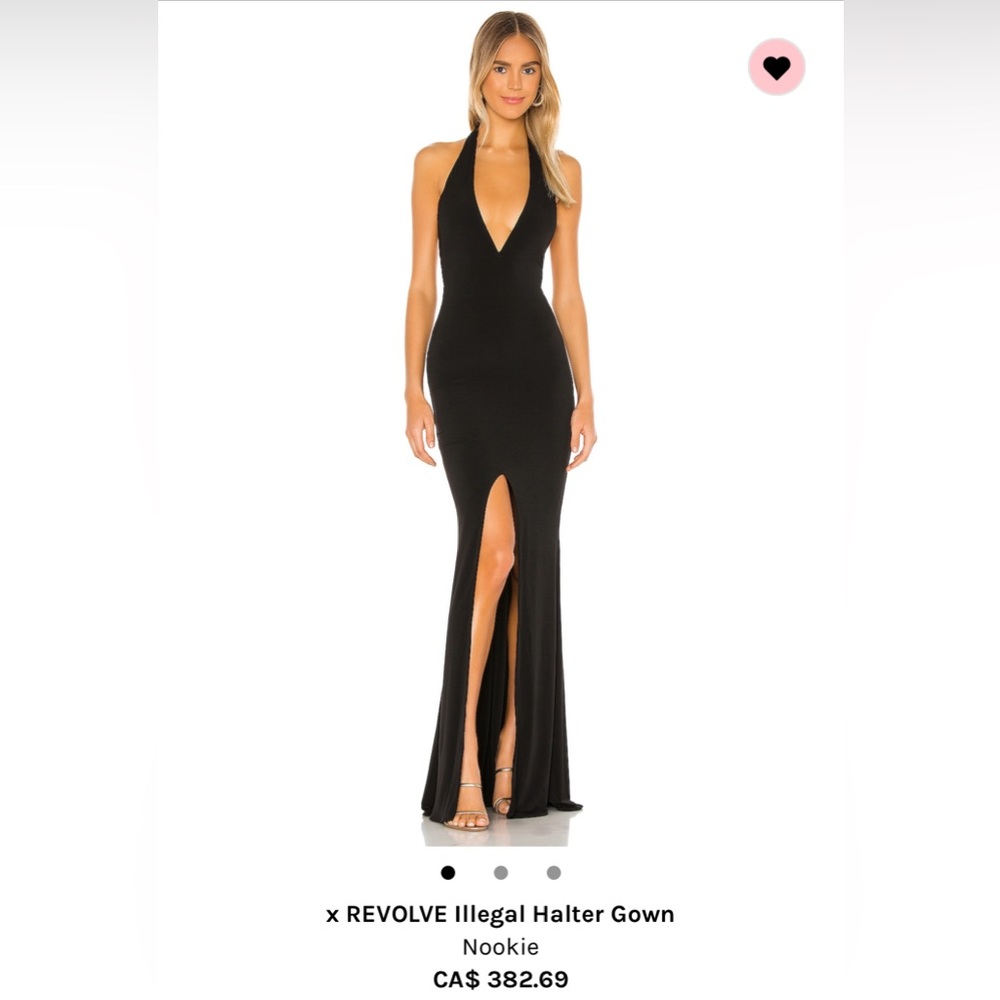Black Halter Dress from Revolve X Nookie